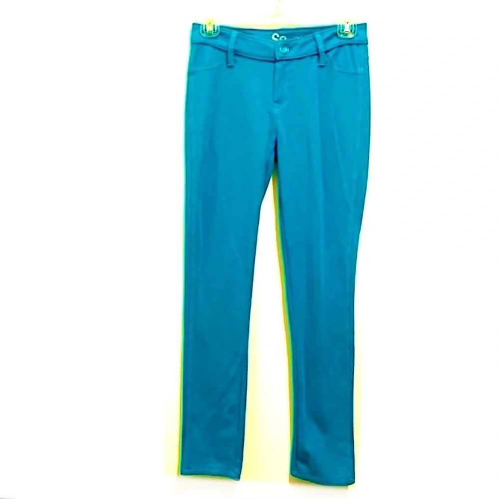 SO Skinny Teal Turquoise Jeggings Pants